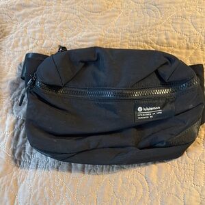 lululemon athletica Black Belt Bag with Crescent Shape